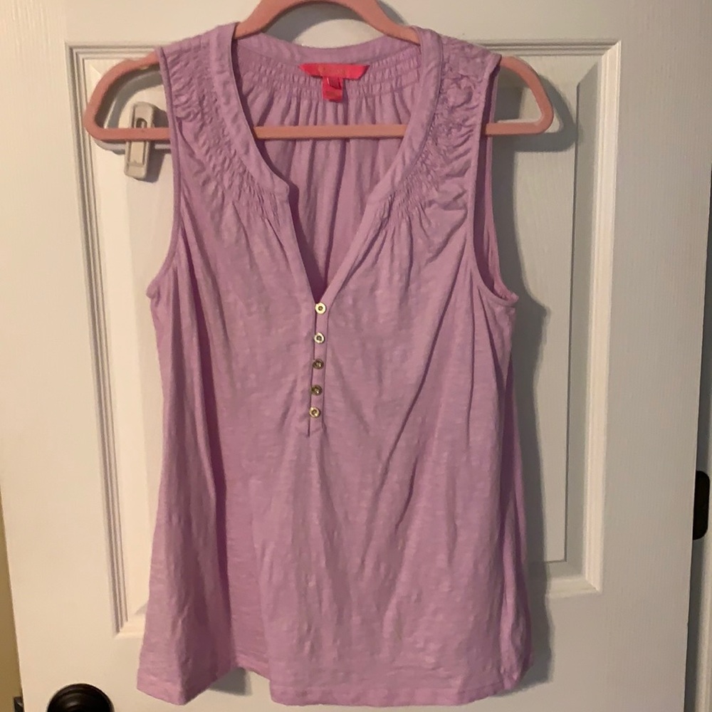 ❌SOLD❌lilly Pulitzer Essie lilac tank top M